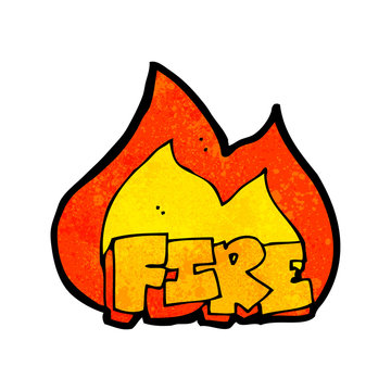 cartoon fire symbol