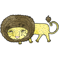 cartoon lion