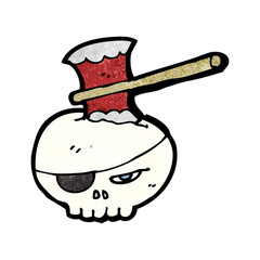 cartoon pirate skull symbol