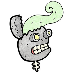 cartoon malfunctioning robot