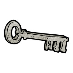 cartoon metal key