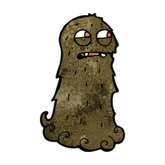 cartoon hairy monster
