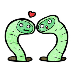 cartoon snakes in love