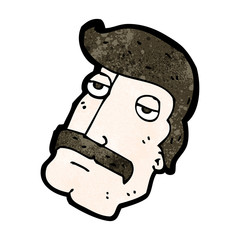 cartoon man with impressive mustache