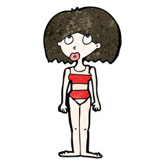 cartoon swimmer