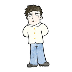 cartoon bored man