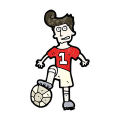 cartoon soccer player