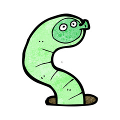 cartoon snake in hole