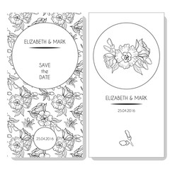 invitation flower templates