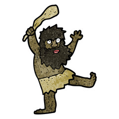 cartoon cave man