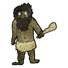 cartoon cave man