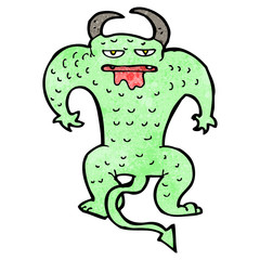 cartoon crazy monster