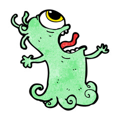 cartoon crazy monster