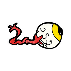 gross cartoon eyeball