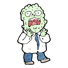 cartoon mutant monster man