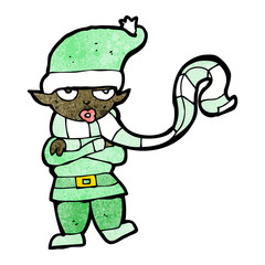 cartoon christmas elf