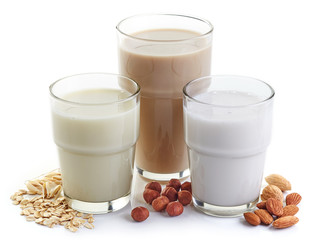 Different vegan milk