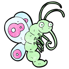 funny cartoon butterfly