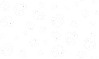 Vector seamless background of ducklings bath on a white background.