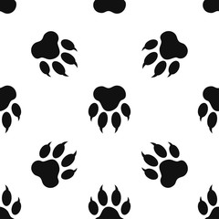 Fototapeta premium seamless pattern with paw print