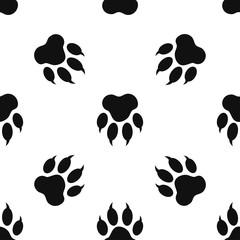 Fototapeta na wymiar seamless pattern with paw print