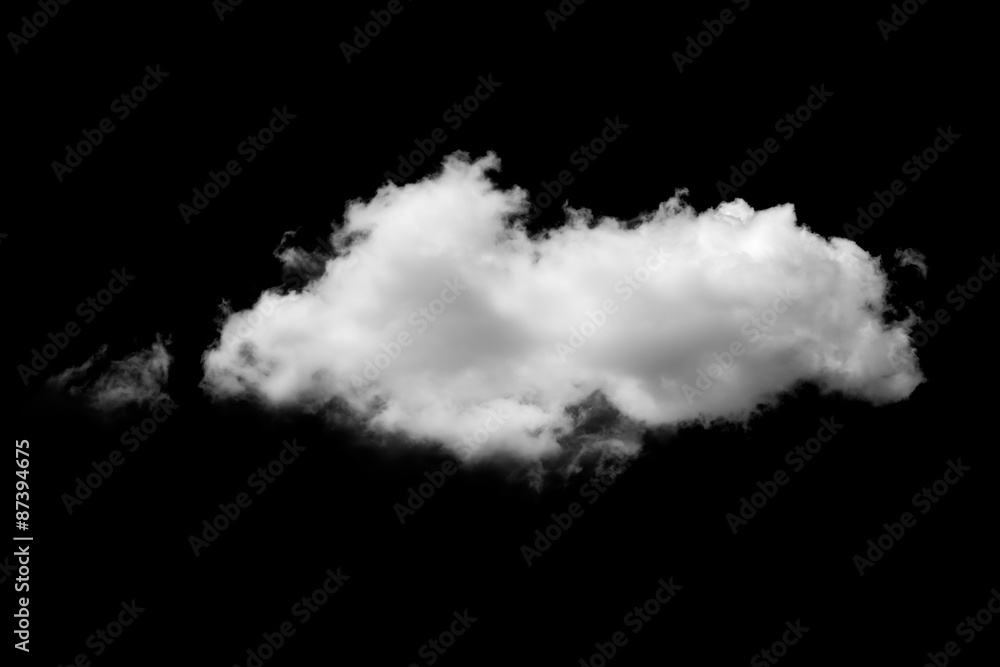 Canvas Prints clouds on black background