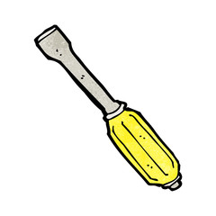 cartoon screwdriver
