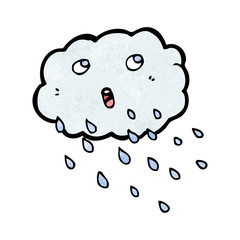 cartoon rain cloud