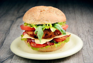 Homemade tasty sandwich