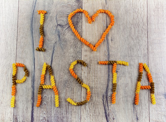 I-love-pasta sign
