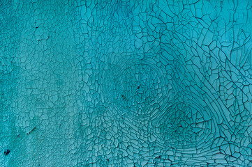 Obraz premium Old blue plaster wall texture background