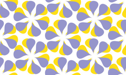 Vector seamless background of teardrop-shaped patterns on a white background. An abstract pattern.