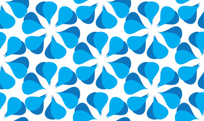 Vector seamless background of teardrop-shaped patterns on a white background. An abstract pattern.