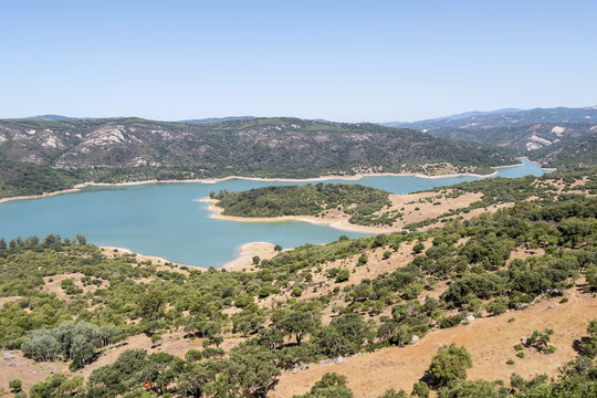 Guadarranque reservoir, Castellar de la Frontera, Andalusia, Spa