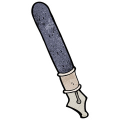 cartoon fountain pen