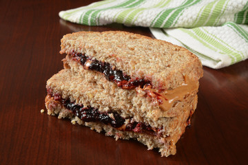 Peanut butter jelly sandwich