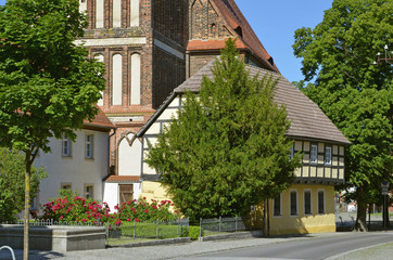 Heimatmuseum und Stadtkirche in Calau