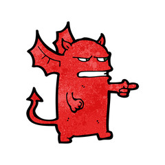 cartoon little devil