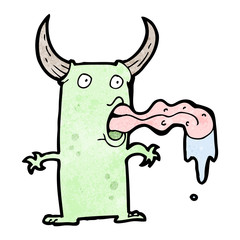 cartoon gross little monster