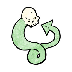 cartoon spooky serpent