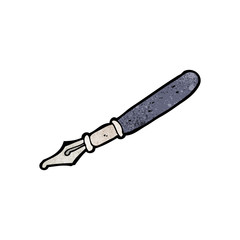 cartoon fountain pen