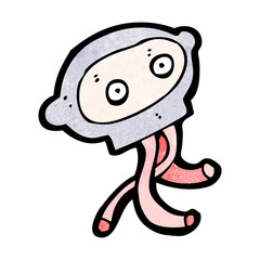 cartoon robot head