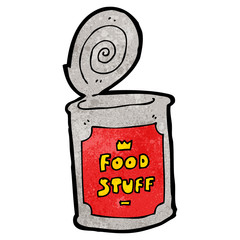 cartoon can of food