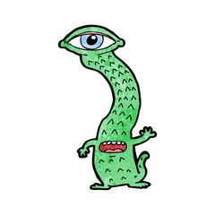 Fototapeta premium cartoon weird alien