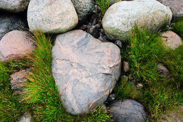 Findlinge an der Ostseeküste im Lahemaa Nationalpark / Estland

