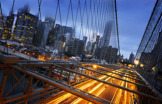 Fototapeta New York  City lights