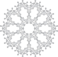 Ethnic ornamental floral pattern. Hand drawn mandalas. Orient traditional background. Lace circular ornaments.  Vector illustration.