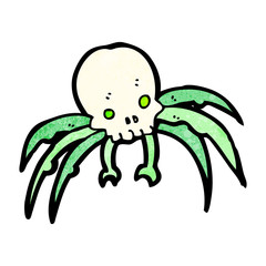 cartoon skull monster