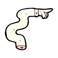 pointing hand cartoon