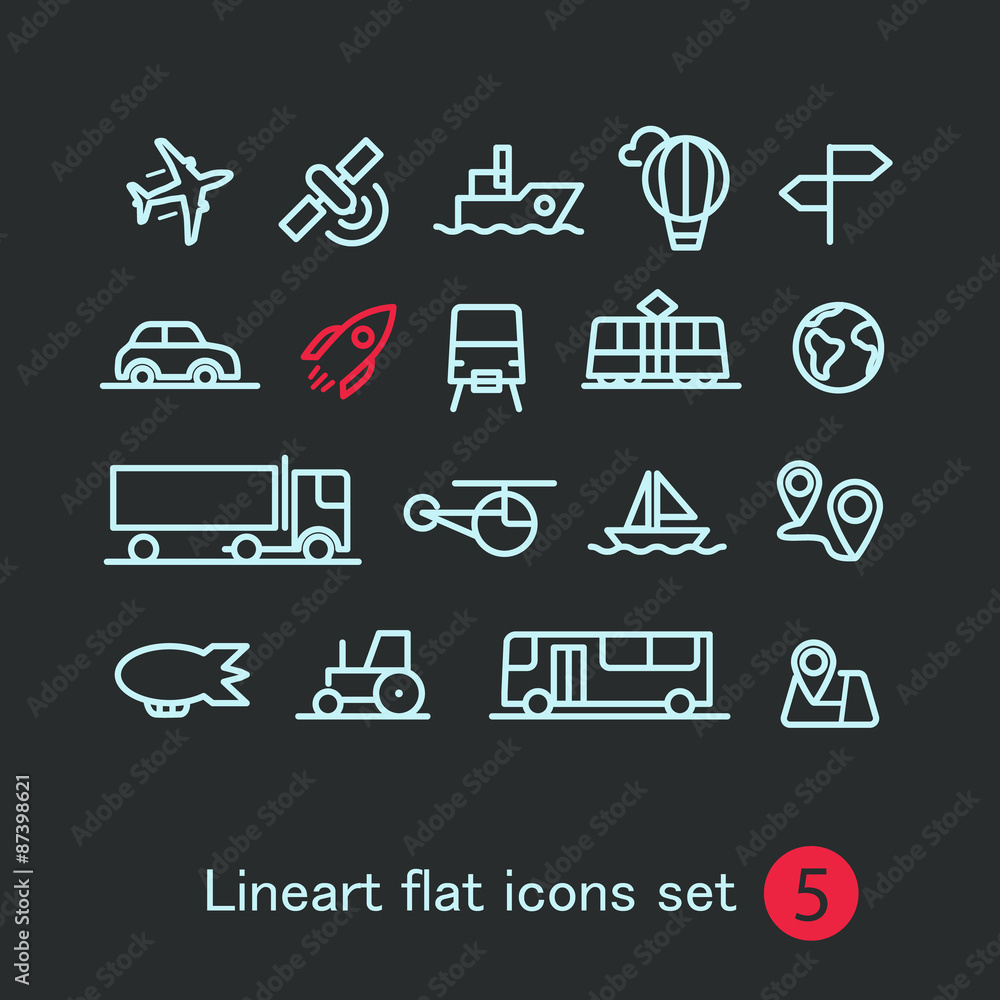 Aufkleber different modern media web application icons collection. vector